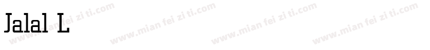 Jalal Light字体转换